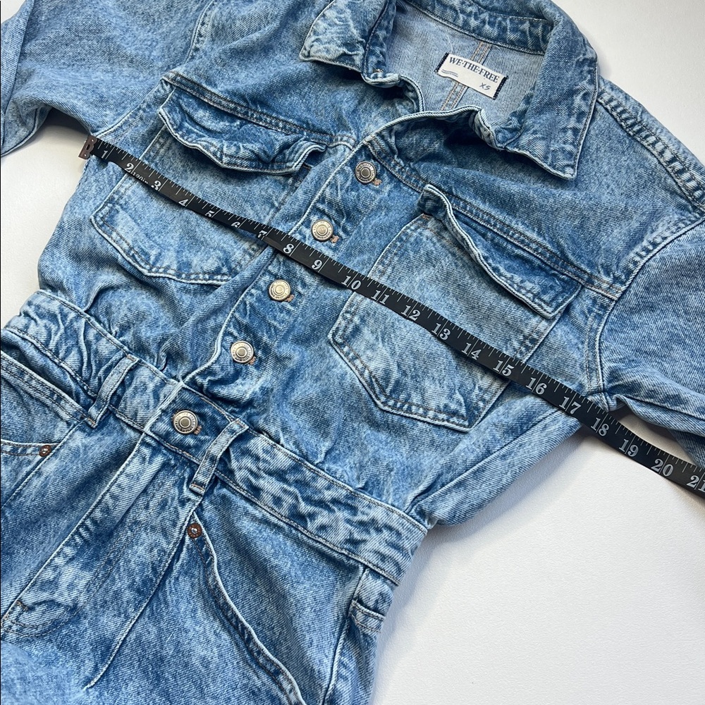 We The Free Light Blue Denim Jumpsuit - Picture 6 of 14